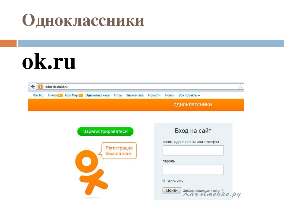 Одноклассники ru моя страница открыть